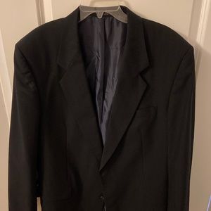 100% Wool Black Suit Jacket
